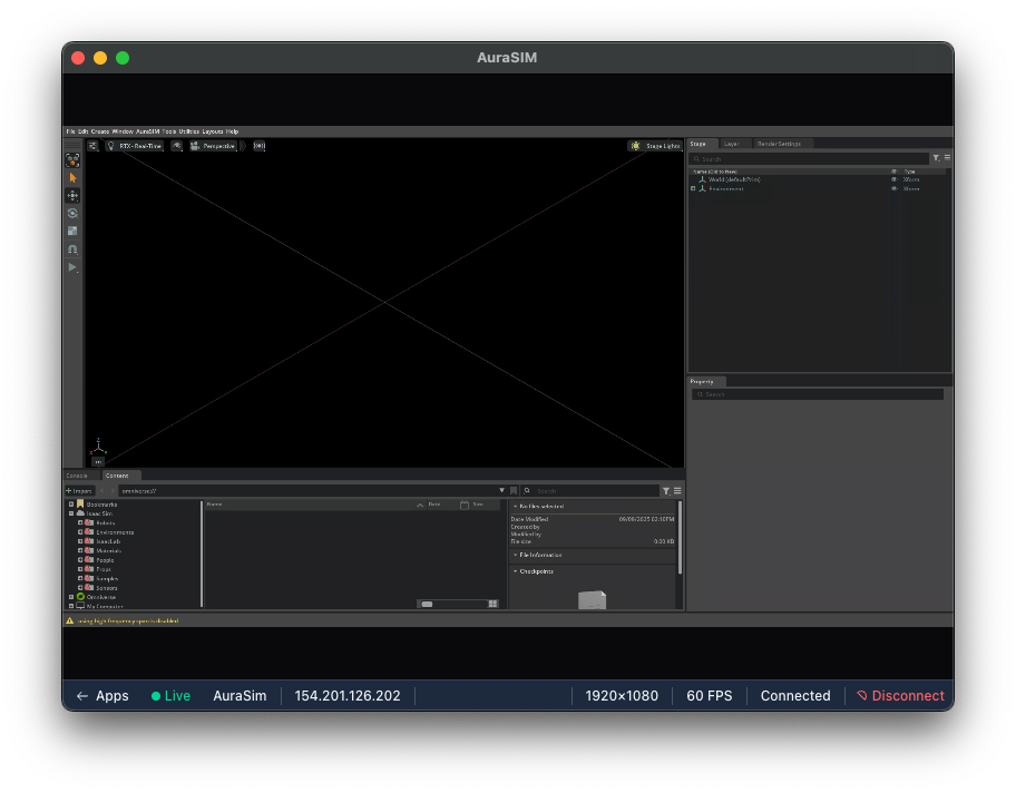 AuraSim Isaac Sim Interface